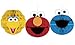 Sesame Street Honeycomb Decorations 3 count Elmo, Big Bird, and Cookie Monster Birthday Party Supplies
