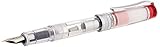 Pilot Prera Iro-Ai Calligraphy-Nib Fountain Pen, Transparent Red Body (FPRN-350R-TRCM)