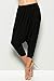 ANNABELLE Women's Comfy Harem Jogger Pants Black X-Large P9000