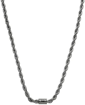 Amazon.com: Armani Exchange Mens Stainless Steel Bracelet Color