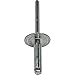 Large Flange Pop Rivets 3/16