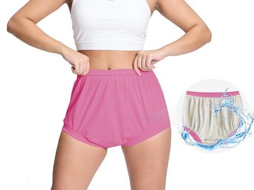 Photo 1 of Women's Plastic Pants for Adult Diapers Incontinence Waterproof Cloth Diaper Cover Leakproof Rubber Underwear Alternative (Beige, 3XL)