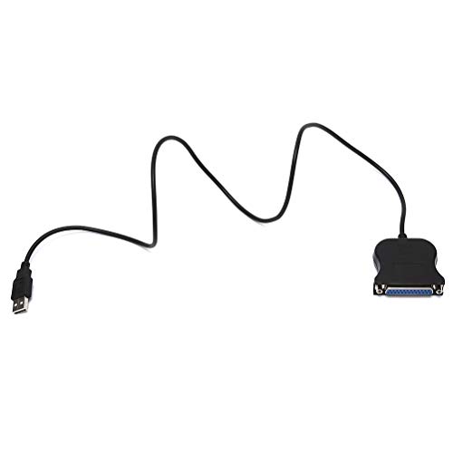 Adasea 2 Pack USB to DB25 IEEE-1284 Parallel Printer Adapter Cable for Laptop Desktop PC