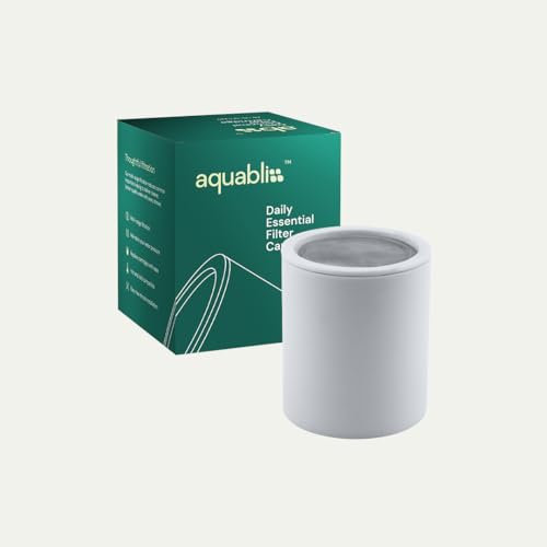 Aquabliss SFC220 Daily Essential Filter Cartridge - White | Reduces chlorine, THMs & sediment. Filtration only, no mineral infusion. Replace every 3-6 months depending on water quality.