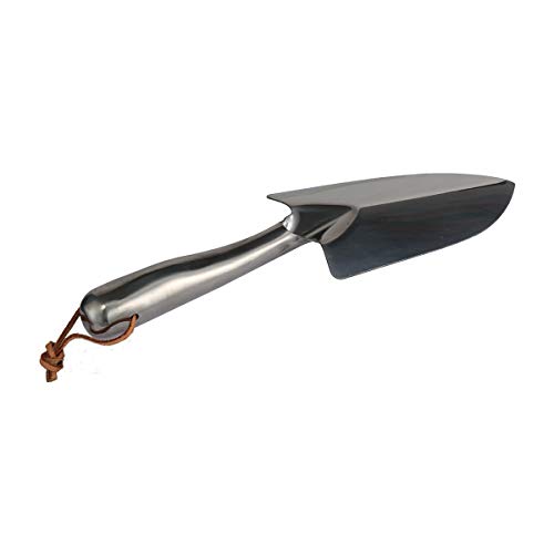 CLICIC Tools Bend-Proof Garden Trowel 11 inch - Heavy Duty Polished Stainless Steel - Rust Resistant Oversized Trowel