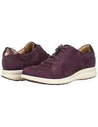 Clarks New Women's Un Adorn Lace Oxford Aubergine 9.5