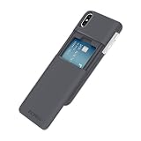 Incipio Stashback Wallet Case for iPhone Xs Max (6.5") with Heavy Duty Credit Card Compartment - Black