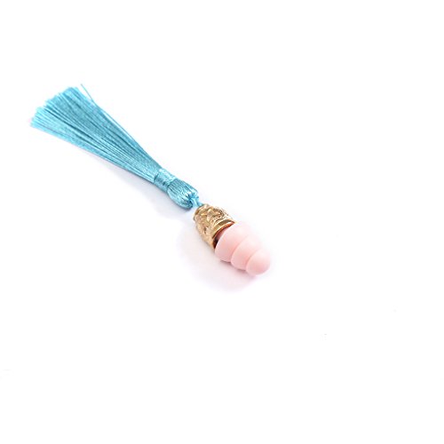Gift Boxed Tassel Earplugs Breakfast at Tiffany's Silk Handmade (Tiffany Turquoise)