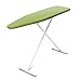 HOMZ T-Leg Adjustable Height Foam Pad with Cotton Cover Ironing Board, Green