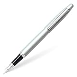 Sheaffer VFM, Strobe Silver, Nickel Plate Trim, Fountain Pen: Medium Nib (E0940053)