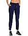 CRZ YOGA Women's Stretch Lounge Sweatpants Travel Ankle Drawstring 7/8 Athletic Track Yoga Dress Pants Navy M