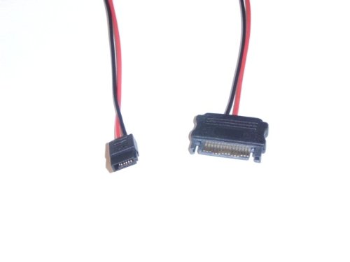6 Pin Slimline SATA 15 Pin SATA Power Cable