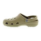 Crocs Unisex Adults Classic Clog Shower Beach Lightweight Water Shoes - Khaki - M11