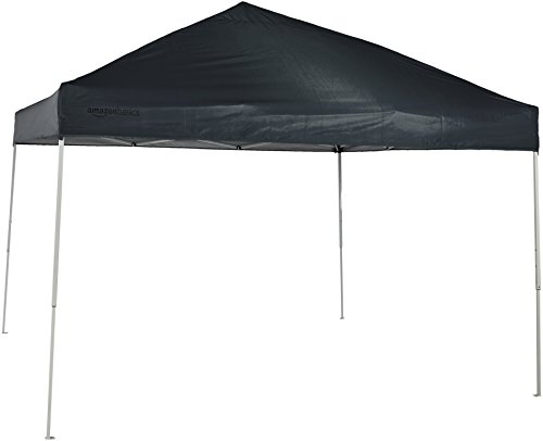 AmazonBasics Pop-Up Canopy Tent, 10 x 10 Foot, Grey