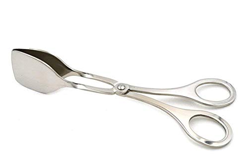 ASSIS 1943 Stainless Steel Serving Tongs, Silver (2pack)