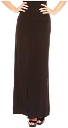 Women's Stylish Solid Long Maxi Skirt - Made in USA