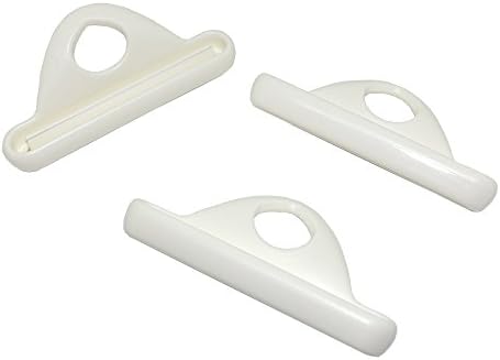 Toothpaste Tube Squeezer Tool - 3 Pack Tube Squeezing Dispenser Tool (TS21, White) - Squeeze Out Every Last Drop of Your Product in Tubes with Osun Life Tube Squeezers