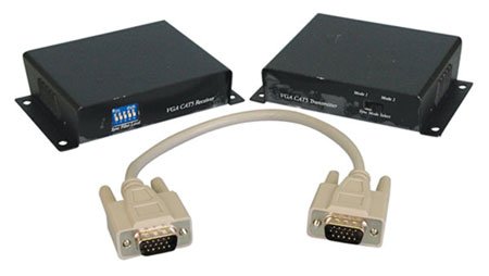 VGA to Cat5 Passive Balun Kit - 2 Pcs Monitor Side and PC Side