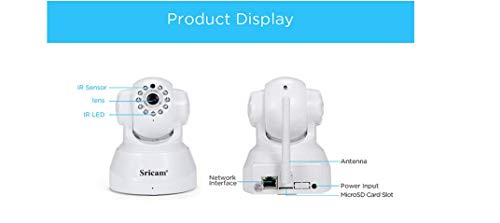 DICPOLIA 720P WiFi Camera Wireless Home Security Camera Baby Monitor,Home Security Camera System with Motion Detection,Outdoor Indoor Surveillance Cameras Video Recorders (White) - Thumbnail 6