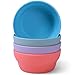 GET FRESH Bamboo Bowls 4 Pack, Bamboo Fiber Dinnerware Set, Non-toxic Bamboo Dinnerware Multiple Colors, Bamboo Fiber Bowls for Healthy Dining