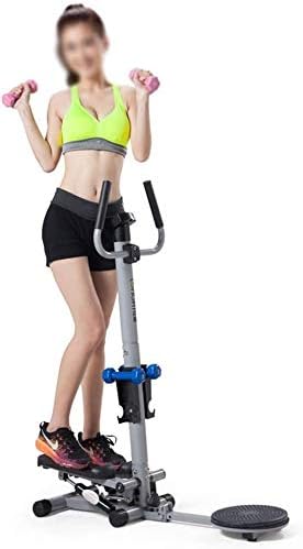 AJH 2 in 1 Muliti-Function Mini Stepper Home Trainer Exerciser with LCD Display & Handle Body Twister Home Gym Equipment