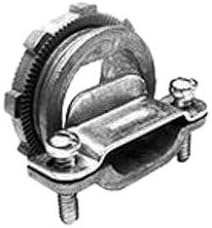 Bridgeport 672-DC2 1-Inch Two-Screw Strap-Type Connector with Oval Cable, 10-Pack by Bridgeport Fittings