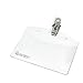 Avery Clear Heavy-Duty Clip Style Landscape Badge Holders, 2-1/4