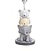 NoJo Play Day Pals Elephant/Animal Lamp Base and Shade, Grey, Cream, Charcoal