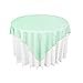 OurWarm® Mint Green Organza Table Overlay Cover Cloth 72"x72" Wedding Party Sheer New,Package for 10