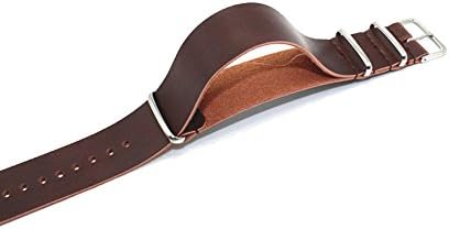 New Fasion Forward NATO Zulu Leather Straps Watch Band Stainless Steel