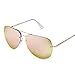 Quay Australia MUSE Women's Sunglasses Aviator w/ Mirrored Lenses - Gold/Pink