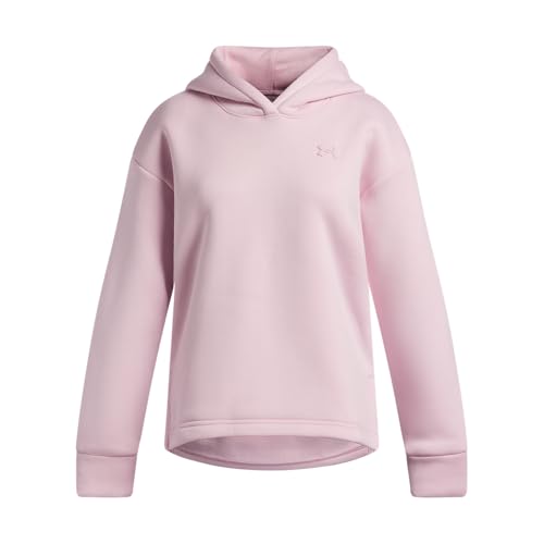Under Armour Girls' Armour Fleece Hoodie, (647) Prime Pink / / Prime Pink, Medi…