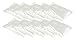 Zoophyter “Rain-Proof King” 10pcs Adult Emergency Disposable Rain Poncho, Individual Packed(Clear White)