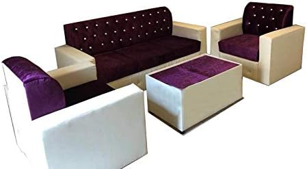 Mab Sparkling Modern Living Room Sofa Set Soothing Cream Dark