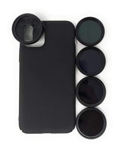 System-S ND Filter 37 mm Set Neutral Density Filter with Case for iPhone 11