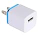 Maeline One Port 1A USB AC Power Adapter - Pack of 5 - Assorted Colors