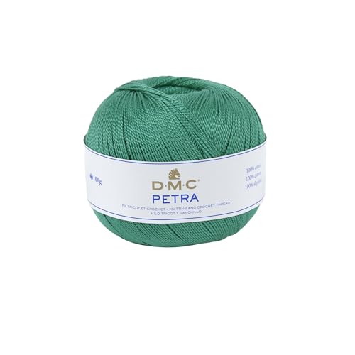 DMC Petra Yarn, 100% Cotton, Deep Turquoise (53814), Size 5