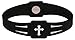 Rico's BioEnergy Band Black with White Cross; Medium