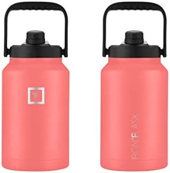 Insulated stainless steel water bottle in black.