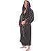 Del Rossa Mens Fleece Robe, Hooded Bathrobe