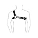 TOPFUR Men's Adjustable Leather Body Chest Half Harness Belt High Elastic(005,black5)