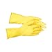 Amazon Basics 100003 Professional Reusable Rubber Gloves, Large, Yellow, 3-Pack