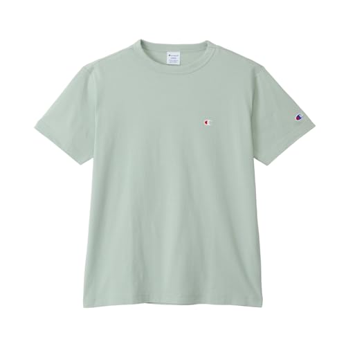 [チャンピオン] 半袖Tシャツ 半袖 丸首 綿100％ ワンポイントロゴ刺繍 ショートスリーブTシャツ メンズベーシック C3-P300Z-562-L