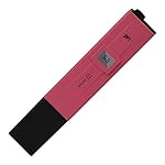 pH Tester, Jellas Pocket Size pH Meter Water Quality Tester for Household Water, Pools, Aquariums, Hydroponics, Home brew, pH Measurement for pH 0-14.0, ± 0.1 Accuracy, 0.1 Resolution (Rose Red)