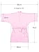 Remedios Girls' Satin Kimono Robe for Party Wedding Birthday Bathrobe Nightgown