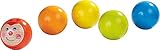 HABA Caterpillar Colorful Wooden Rainbow Ball Set for 2 and Up (Made in Germany)
