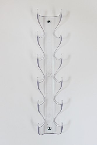 Multi-Functional Vertical Hooks- Made in The USA- Hook Solutions for Simple Organization (Clear)