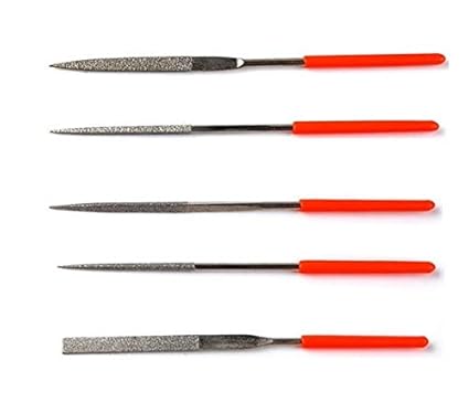 PagKis 5 Pieces Diamond Needle File Set for Metal, Glass, Stone, Jewelry, Art and Craft Work Tool Set