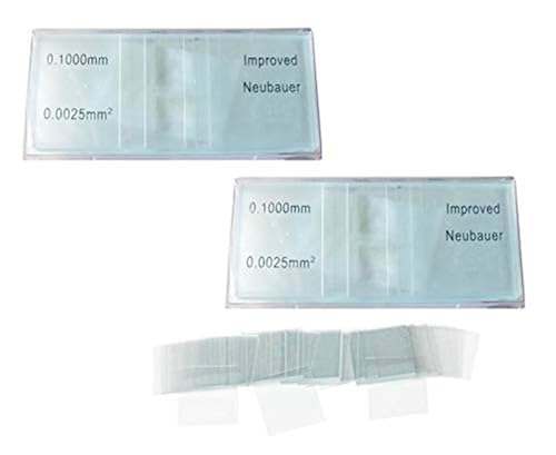 EFK-II Supply 2 Pieces Improved Neubauer Hemocytometer Blood Count with ...