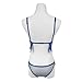 FAPIZI ♥ Lingerie ♥ Women Lingerie Lace Dress Babydoll Underwear Nightwear Sleepwear G-string (L, Blue)
